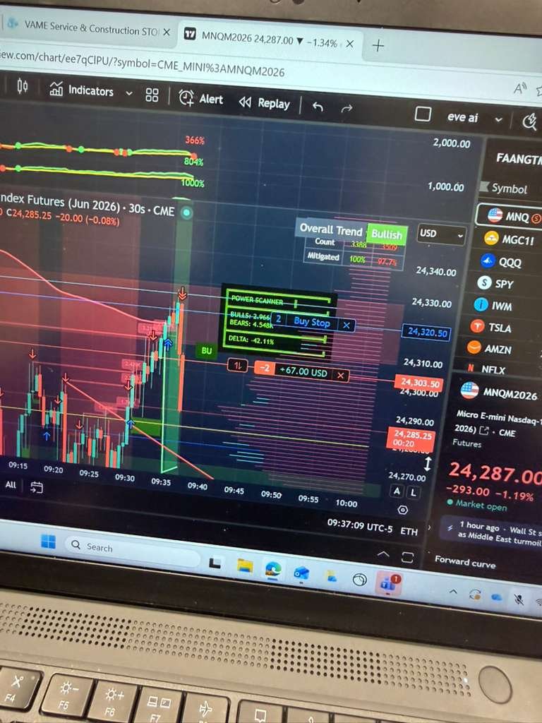 Live Trade — MNQ