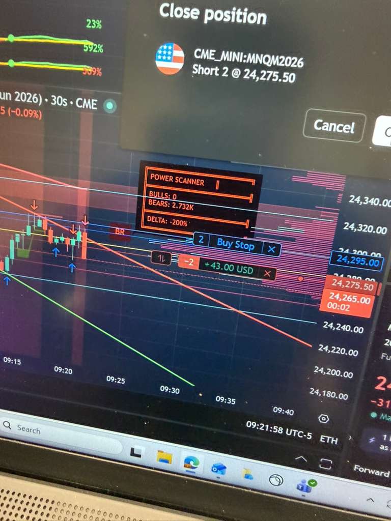 Live Trade — MNQ