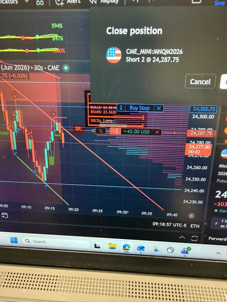 Live Trade — MNQ