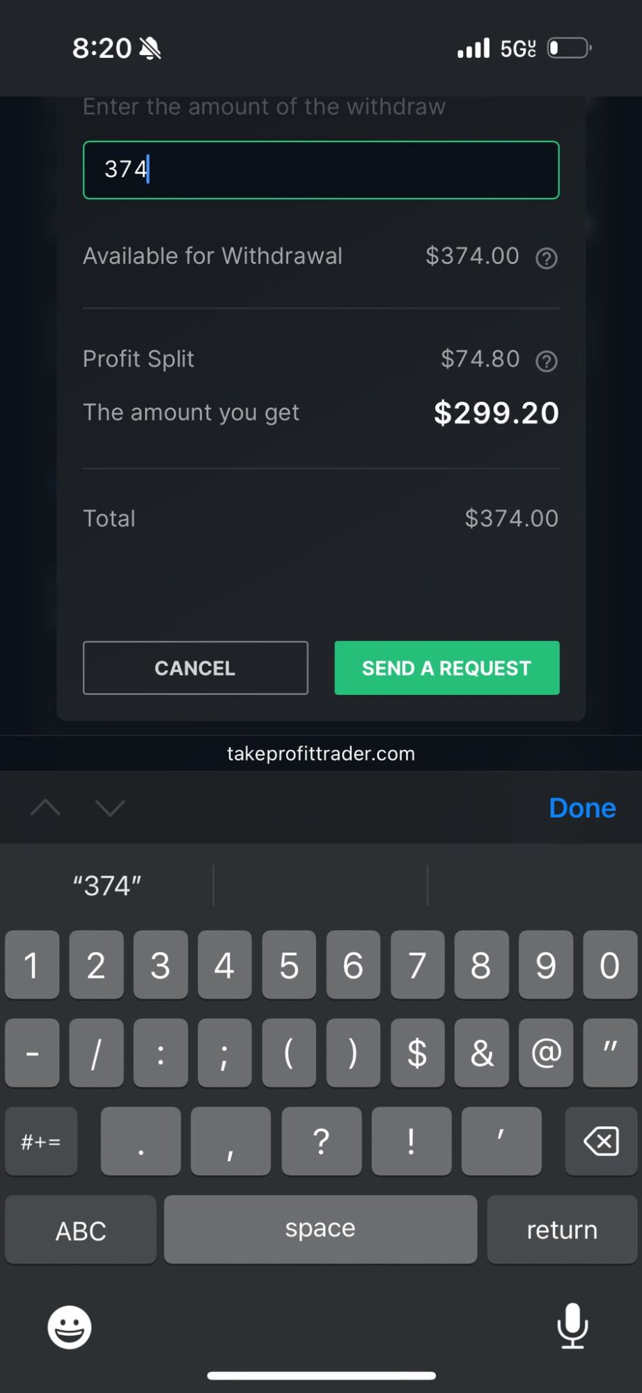 Withdrawal Request