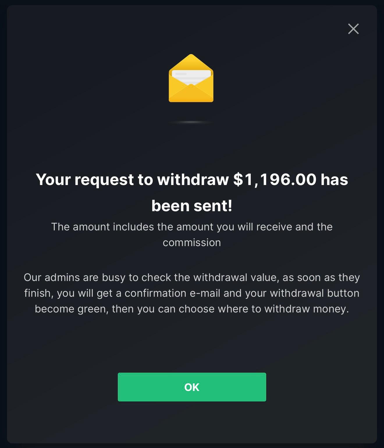 Payout Confirmed