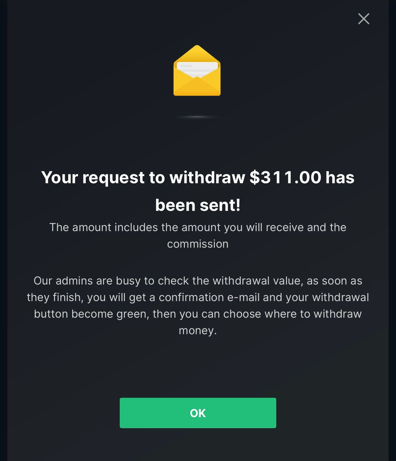 Payout Confirmed